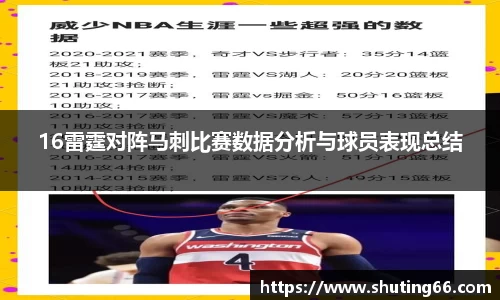 16雷霆对阵马刺比赛数据分析与球员表现总结
